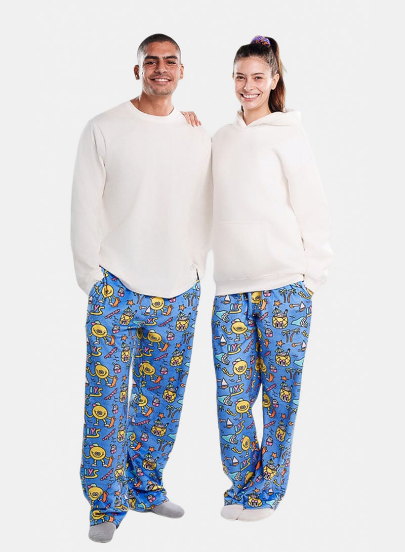 In Your Shoe Lemon Wave Fluffy Pjoys - Image 1